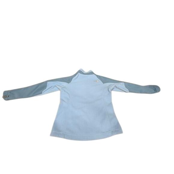"THE NORTH FACE" 2 Tone Blue Fleece Women's Zip Fleece SZ S INSIDE LINER SNAPS - Picture 8 of 16
